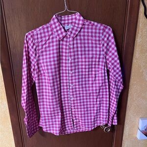 J. Crew Pink Checkered Women’s Shirt